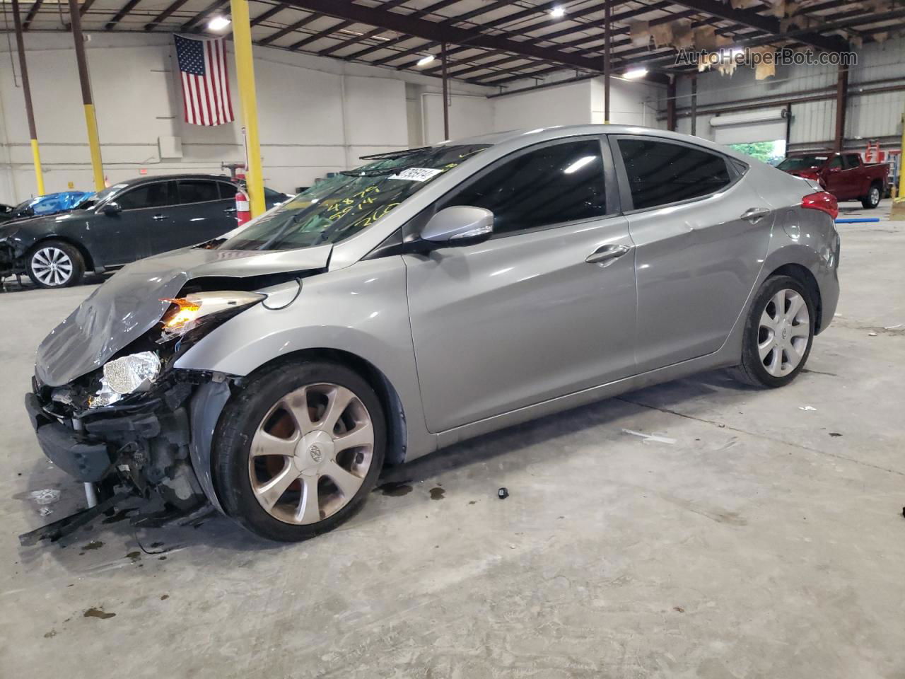 2011 Hyundai Elantra Gls Gray vin: KMHDH4AE8BU129641