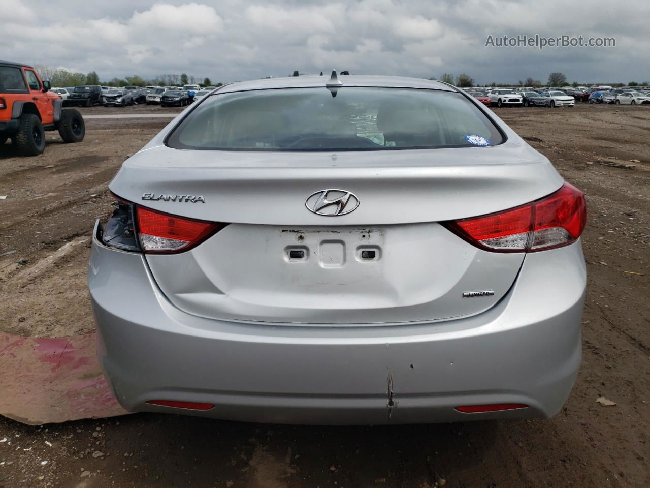 2011 Hyundai Elantra Gls Silver vin: KMHDH4AE8BU147654