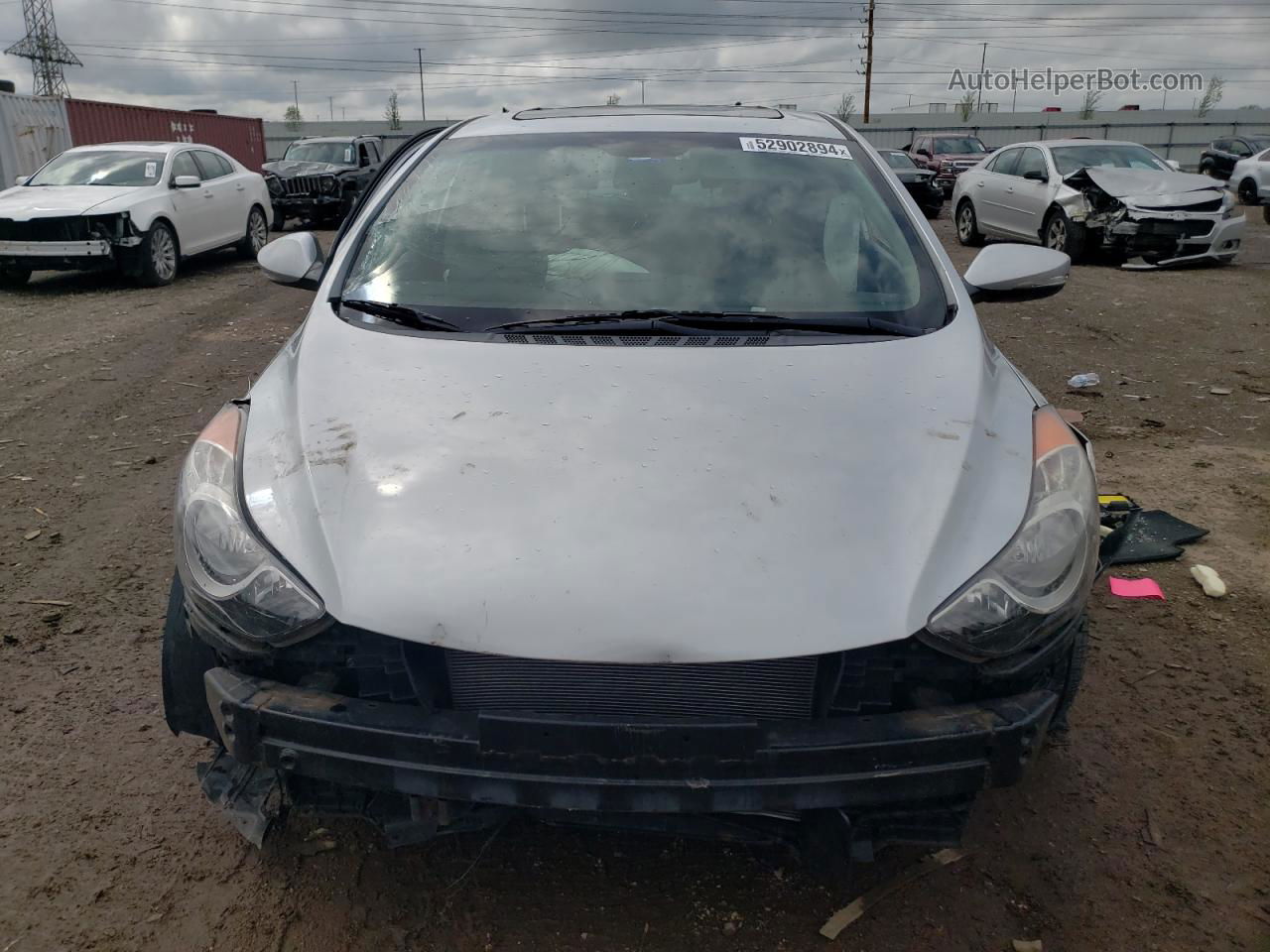 2011 Hyundai Elantra Gls Silver vin: KMHDH4AE8BU147654