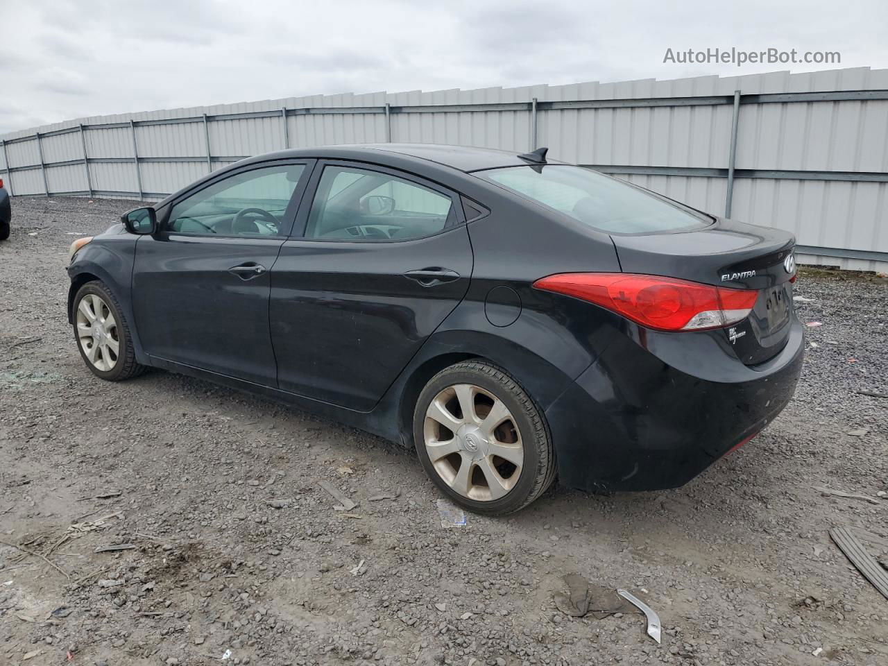 2011 Hyundai Elantra Gls Black vin: KMHDH4AE8BU153194