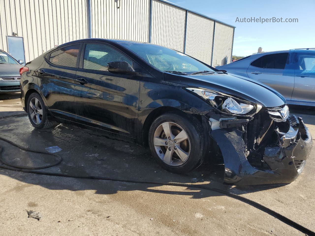 2011 Hyundai Elantra Gls Black vin: KMHDH4AE8BU156788