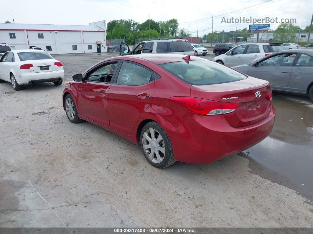 2011 Hyundai Elantra Limited (ulsan Plant) Красный vin: KMHDH4AE8BU158766