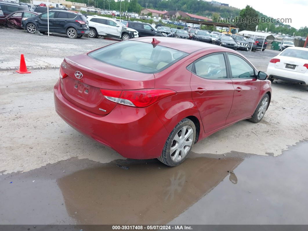 2011 Hyundai Elantra Limited (ulsan Plant) Красный vin: KMHDH4AE8BU158766