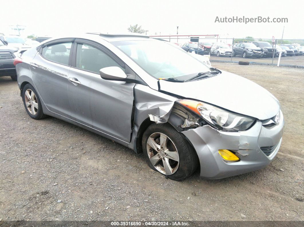 2012 Hyundai Elantra Gls (ulsan Plant) Серебряный vin: KMHDH4AE8CU405768