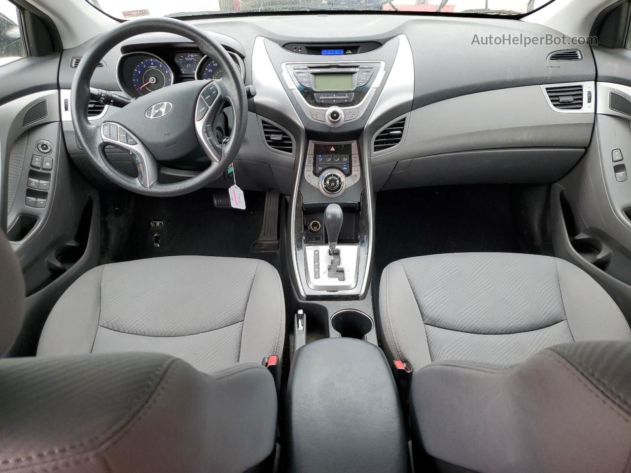 2013 Hyundai Elantra Gls Черный vin: KMHDH4AE8DU556854