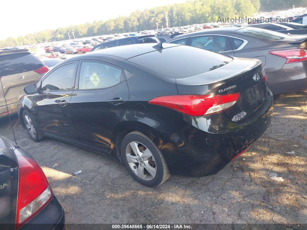 2013 Hyundai Elantra Gls Black vin: KMHDH4AE8DU626210