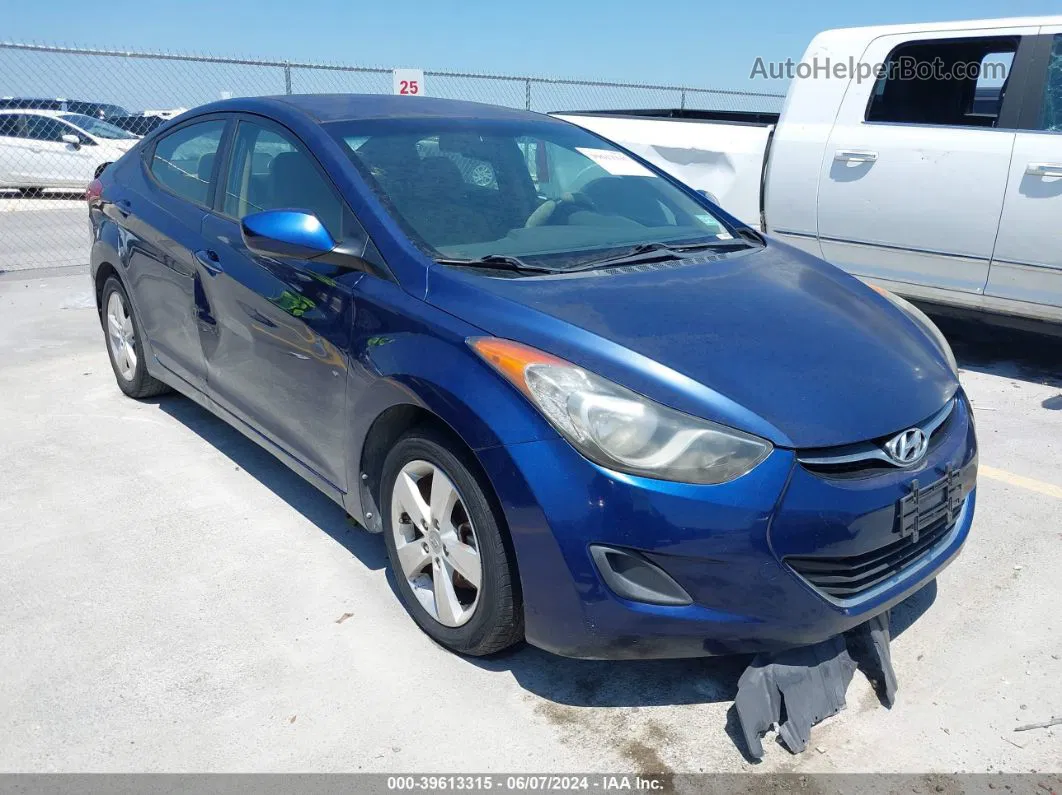 2013 Hyundai Elantra Gls Синий vin: KMHDH4AE8DU717624