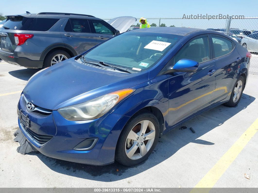 2013 Hyundai Elantra Gls Синий vin: KMHDH4AE8DU717624