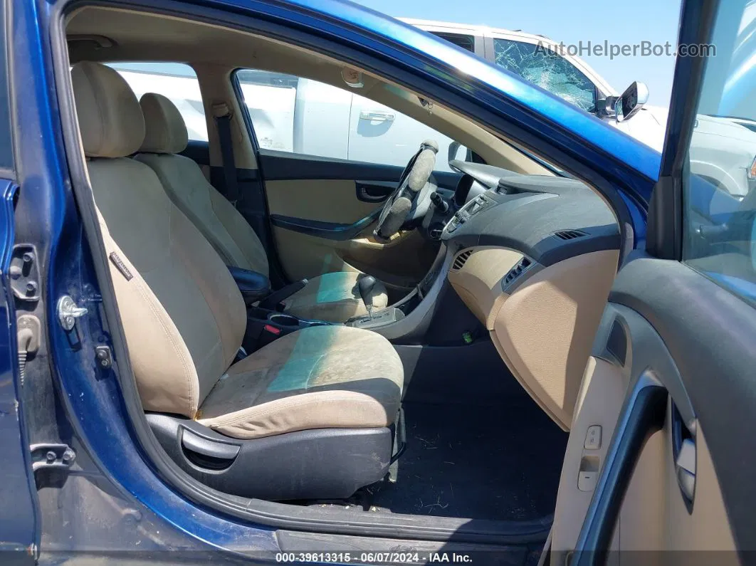 2013 Hyundai Elantra Gls Blue vin: KMHDH4AE8DU717624