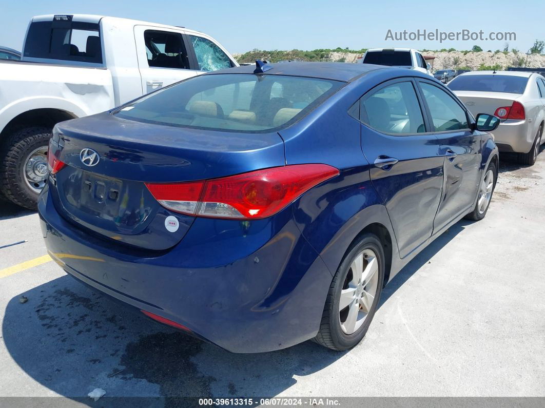 2013 Hyundai Elantra Gls Синий vin: KMHDH4AE8DU717624