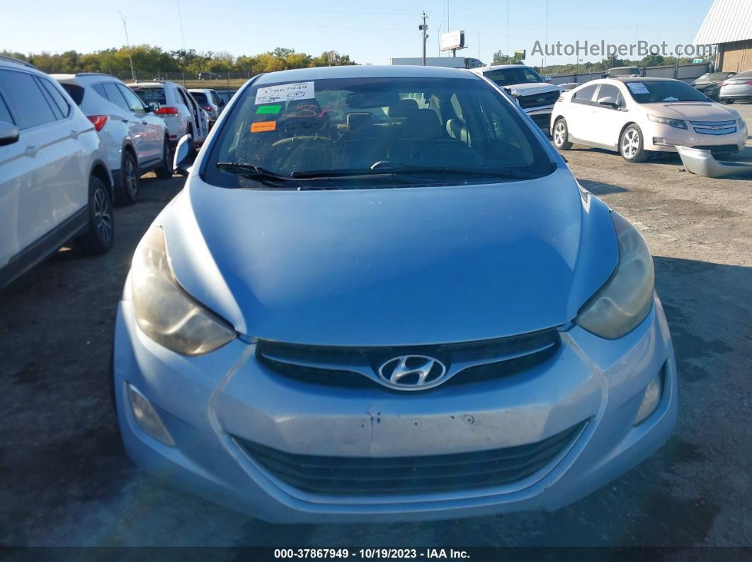 2013 Hyundai Elantra Gls Синий vin: KMHDH4AE8DU728736