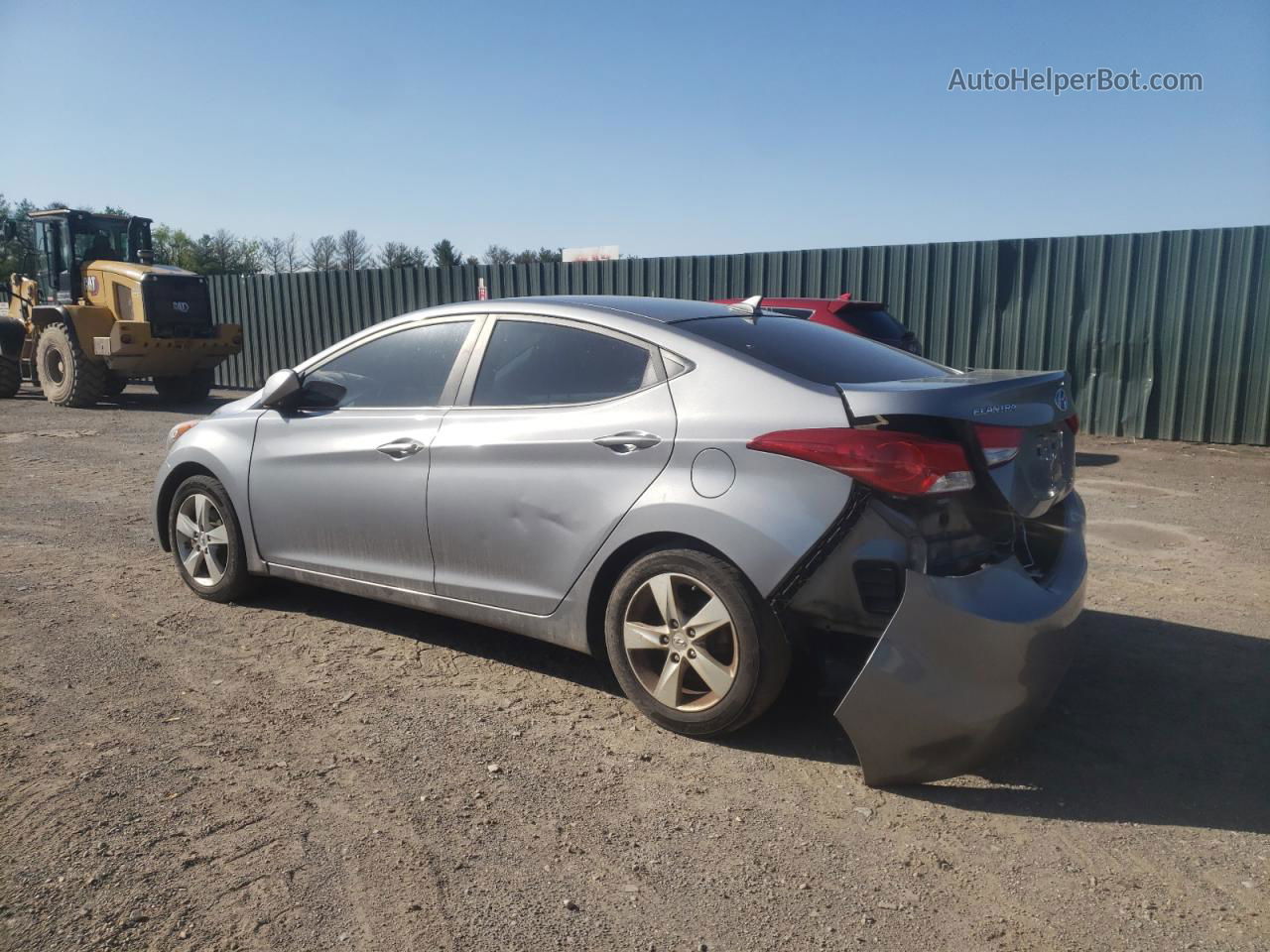 2013 Hyundai Elantra Gls Silver vin: KMHDH4AE8DU754706