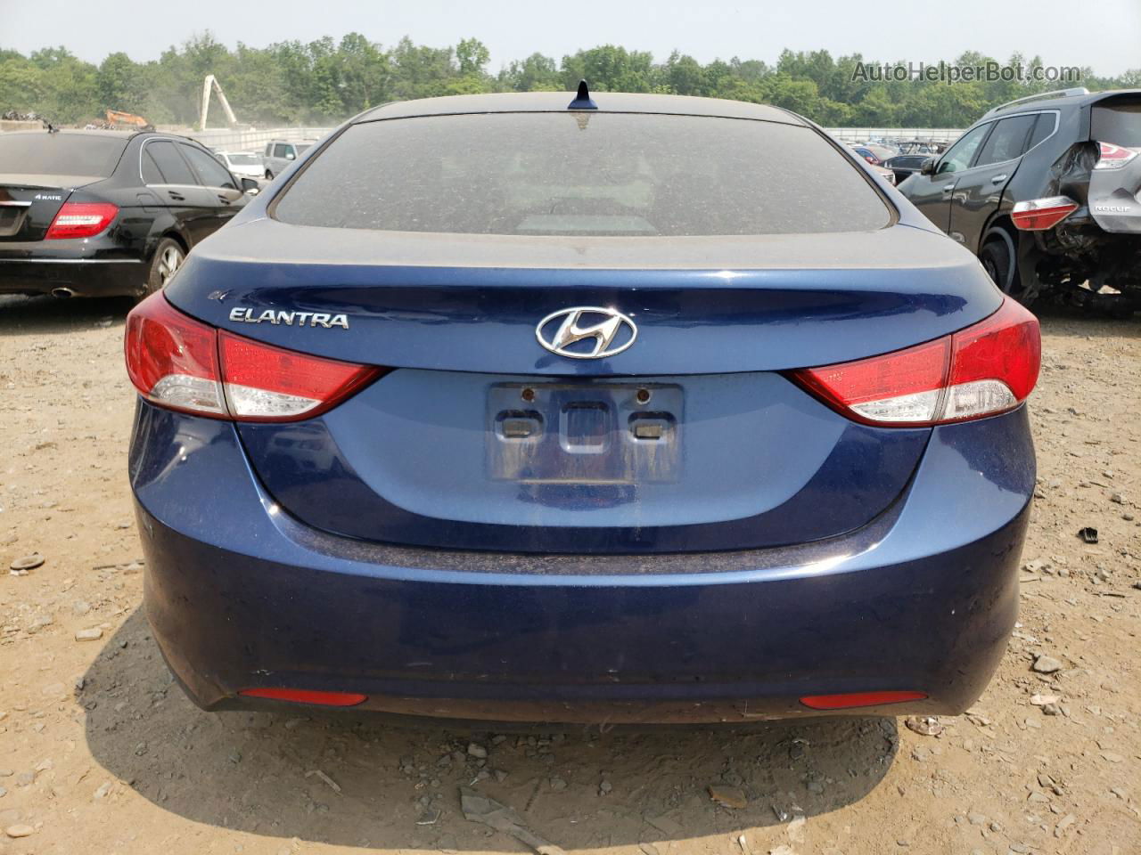 2013 Hyundai Elantra Gls Синий vin: KMHDH4AE8DU761655