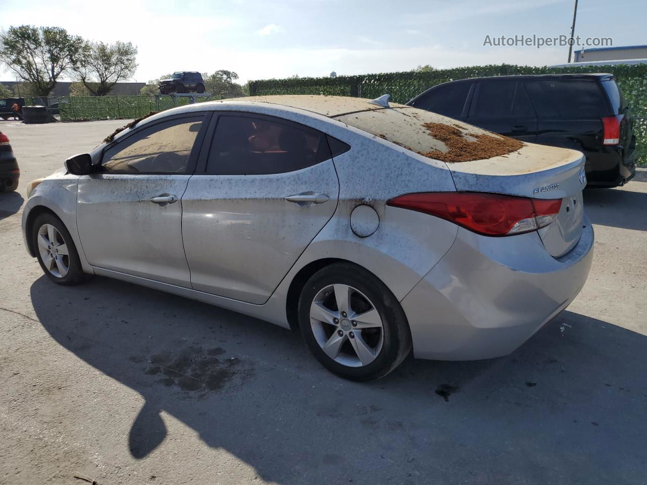 2013 Hyundai Elantra Gls Серебряный vin: KMHDH4AE8DU770677