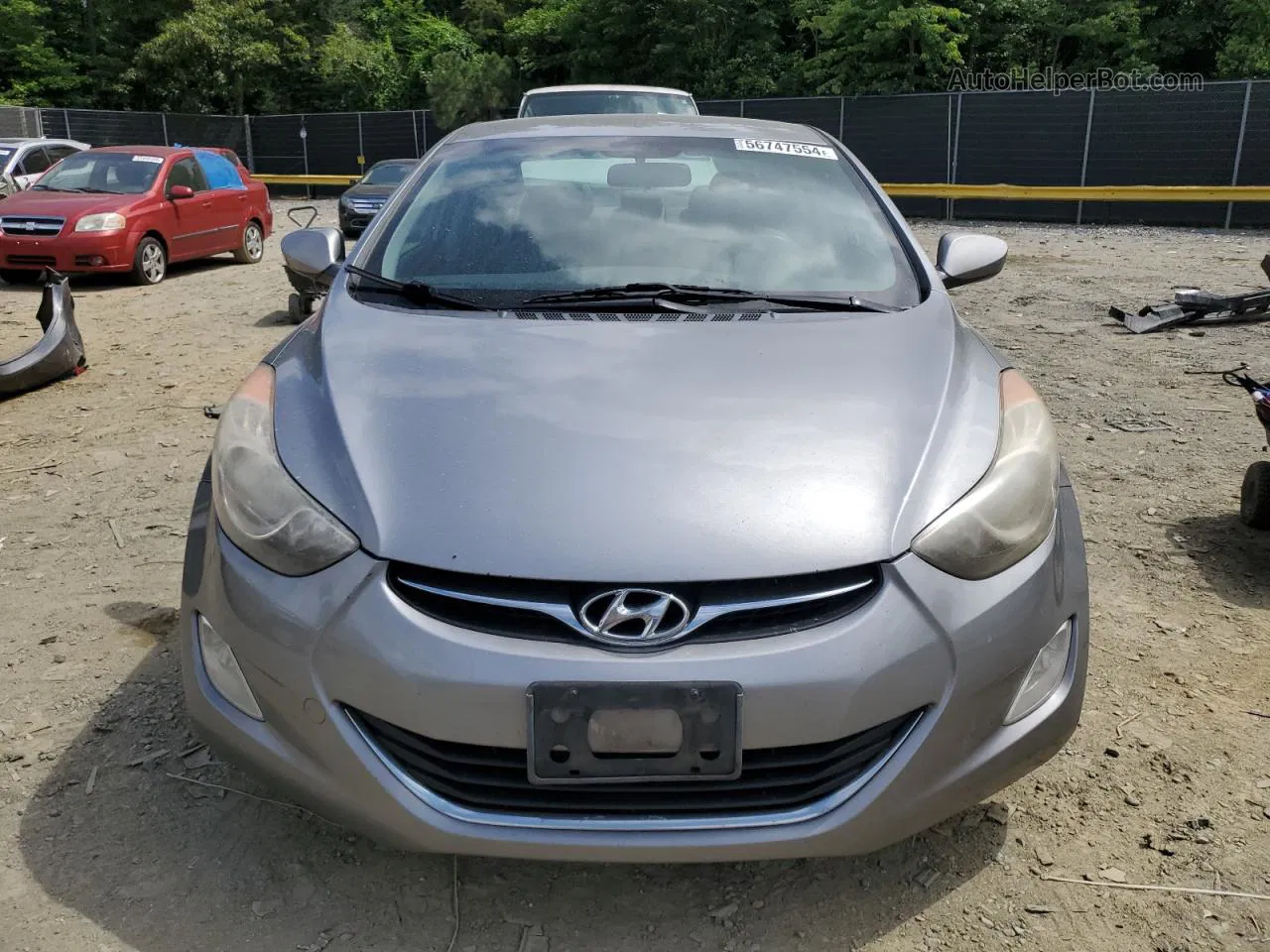 2013 Hyundai Elantra Gls Серый vin: KMHDH4AE8DU775474