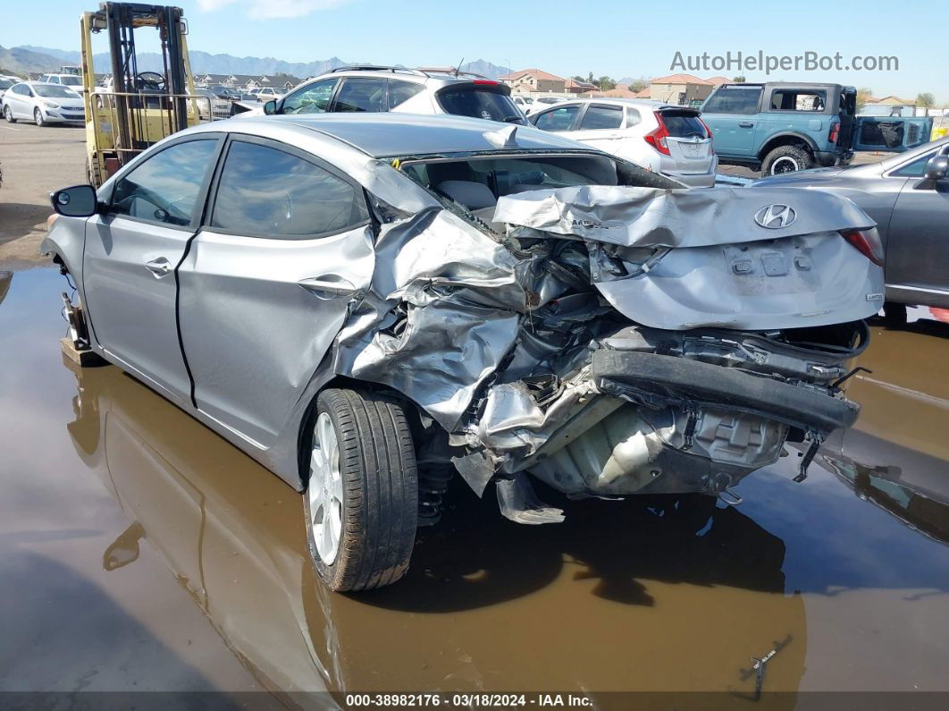 2013 Hyundai Elantra Limited Gray vin: KMHDH4AE8DU906595