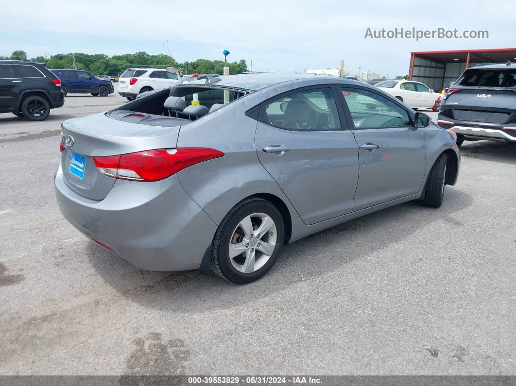 2013 Hyundai Elantra Gls Gray vin: KMHDH4AE8DU945476