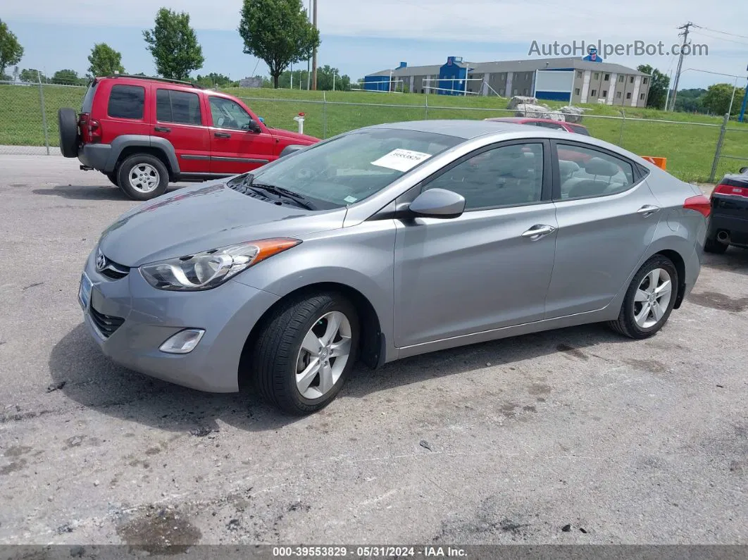 2013 Hyundai Elantra Gls Gray vin: KMHDH4AE8DU945476