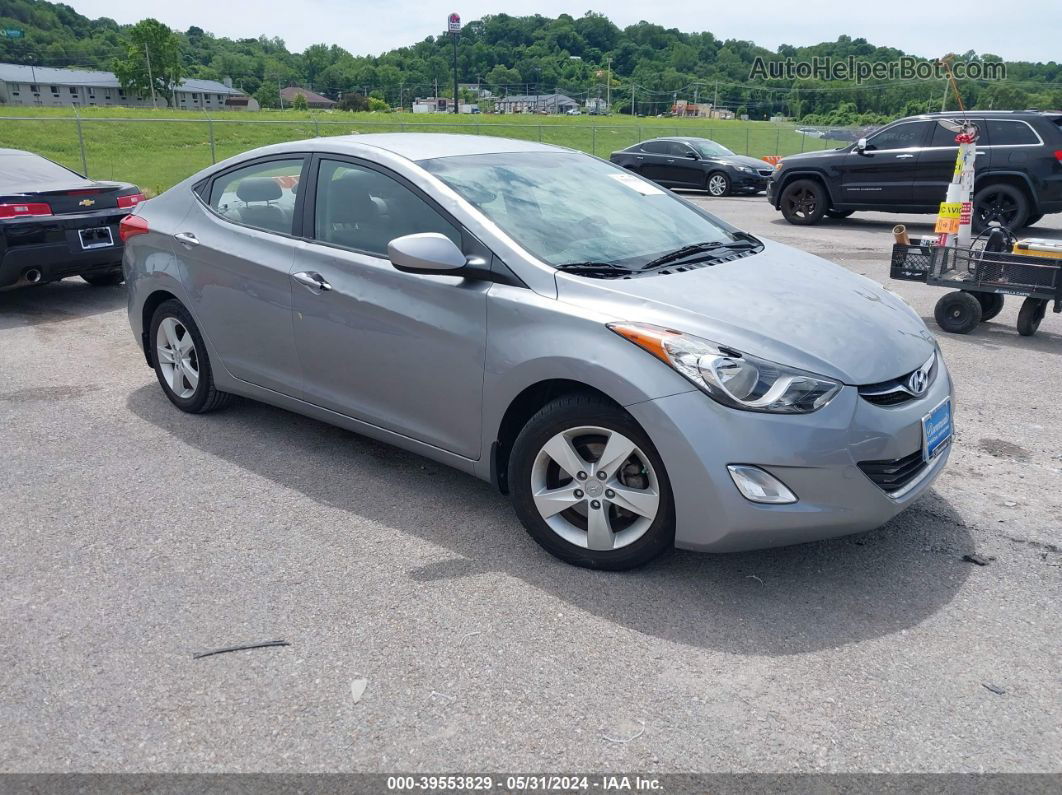 2013 Hyundai Elantra Gls Gray vin: KMHDH4AE8DU945476