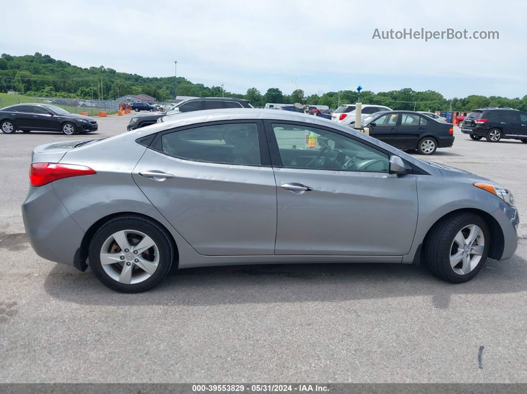 2013 Hyundai Elantra Gls Gray vin: KMHDH4AE8DU945476