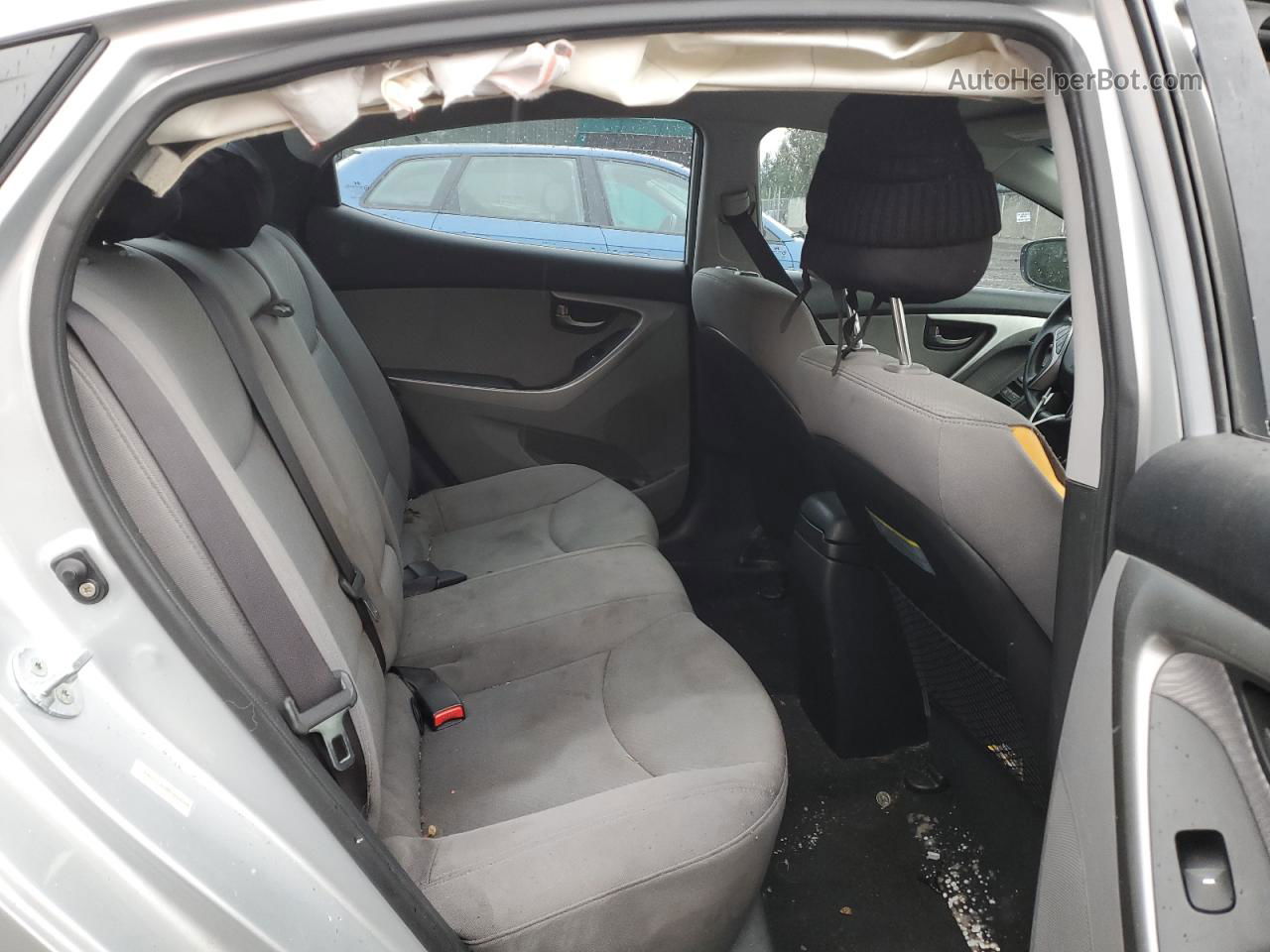 2013 Hyundai Elantra Gls Silver vin: KMHDH4AE8DU953089