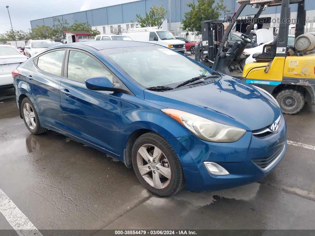 2013 Hyundai Elantra Gls Blue vin: KMHDH4AE8DU955814