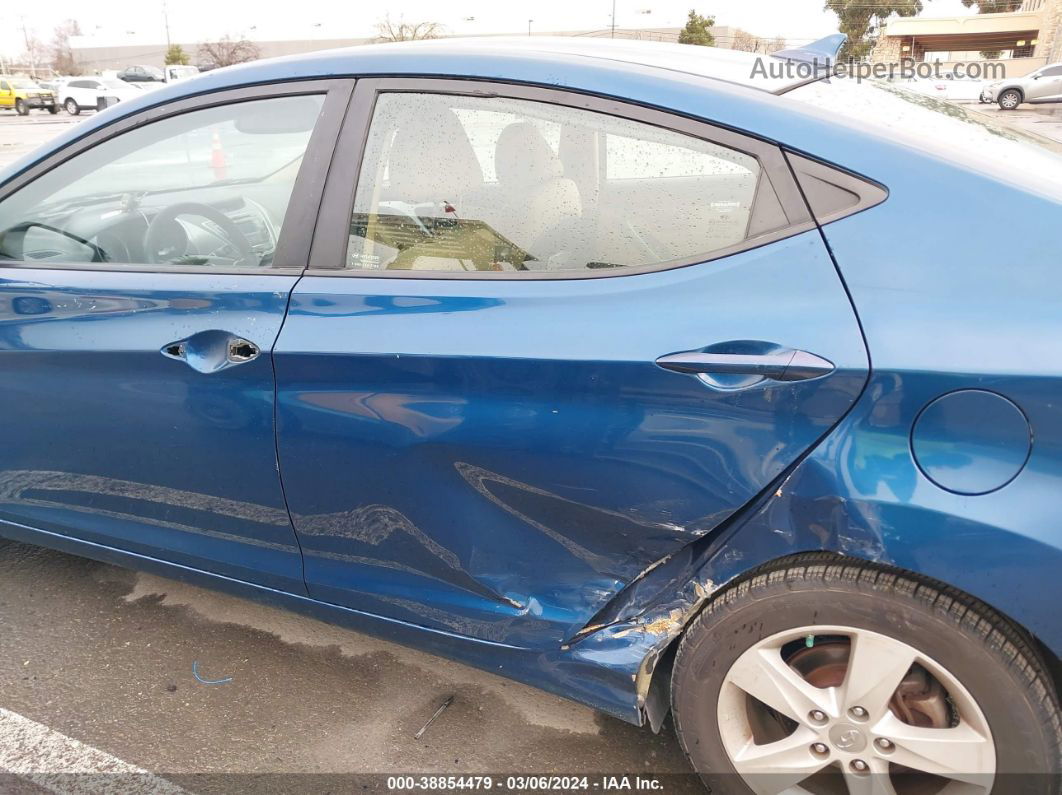 2013 Hyundai Elantra Gls Blue vin: KMHDH4AE8DU955814