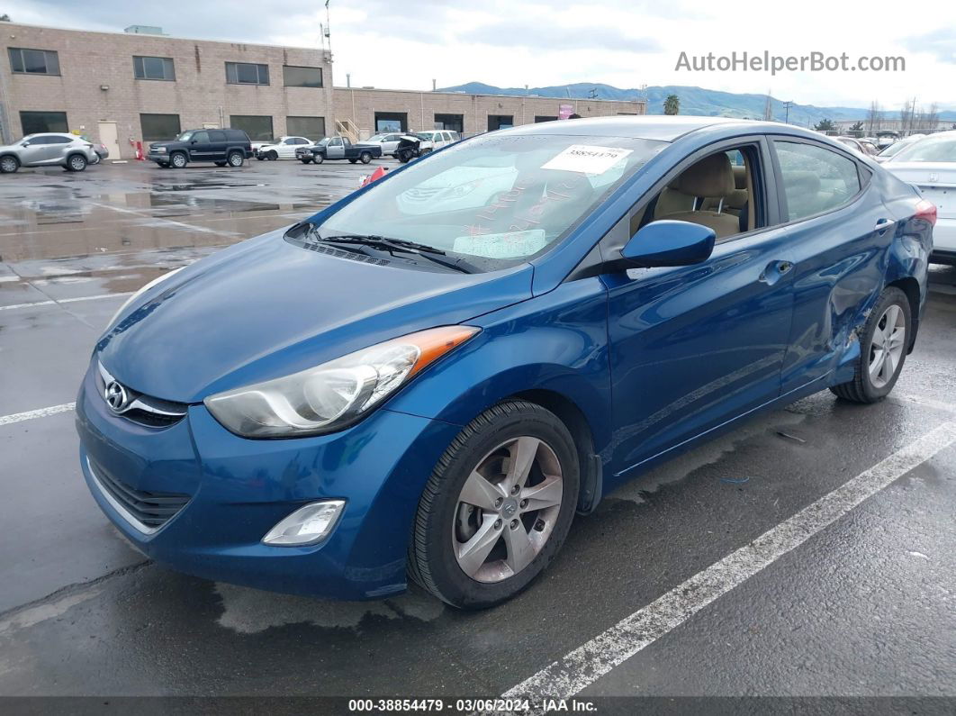 2013 Hyundai Elantra Gls Blue vin: KMHDH4AE8DU955814