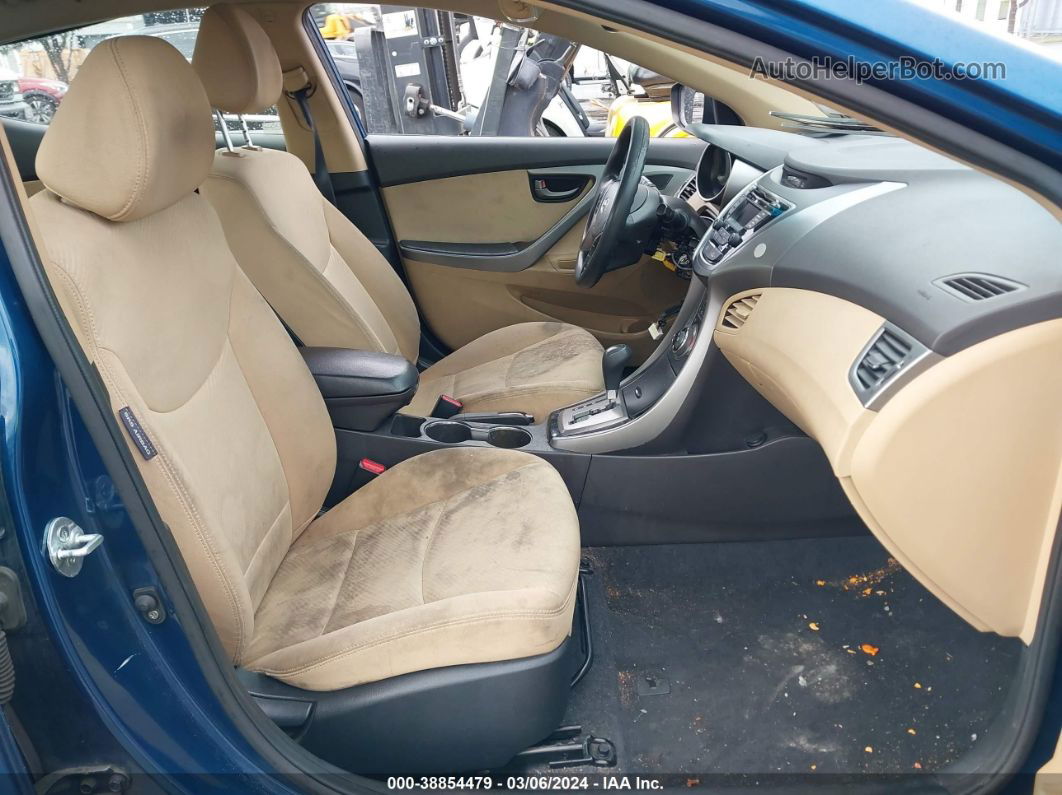 2013 Hyundai Elantra Gls Blue vin: KMHDH4AE8DU955814