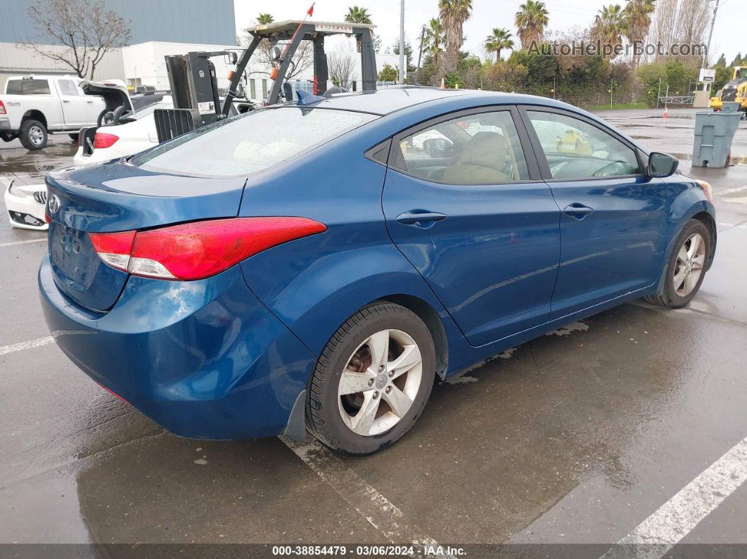 2013 Hyundai Elantra Gls Blue vin: KMHDH4AE8DU955814