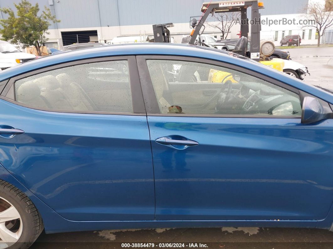 2013 Hyundai Elantra Gls Blue vin: KMHDH4AE8DU955814