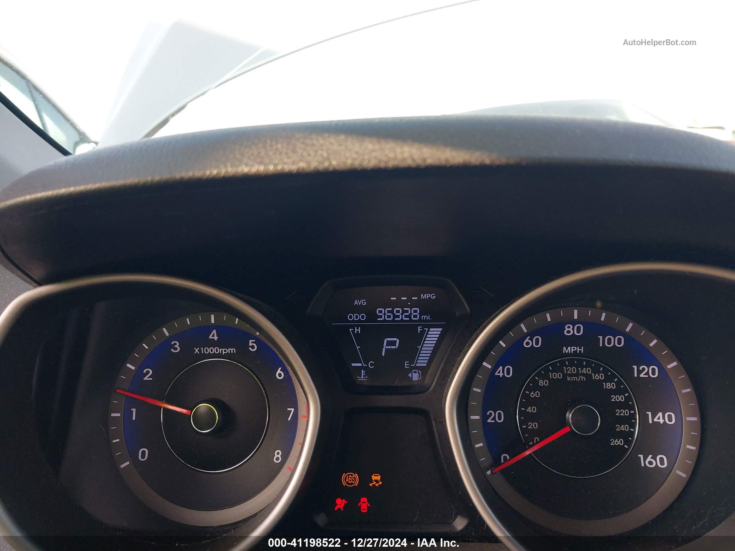 2013 Hyundai Elantra Gls Серебряный vin: KMHDH4AE8DU960916