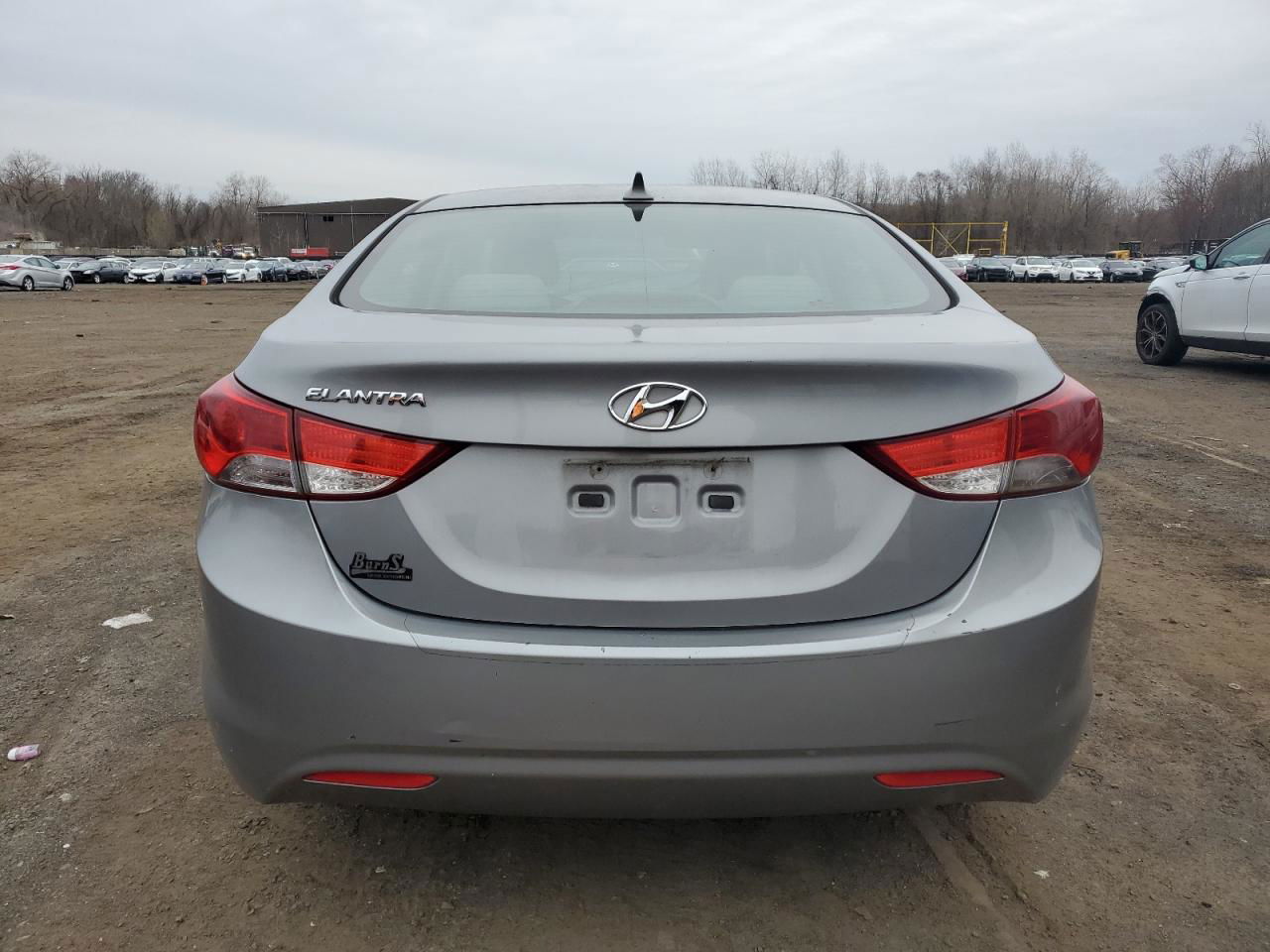 2013 Hyundai Elantra Gls Silver vin: KMHDH4AE8DU972841