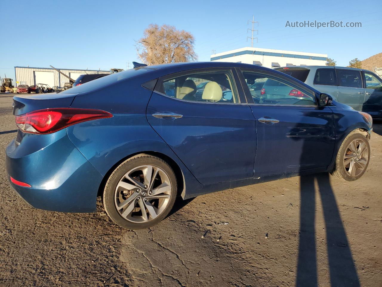 2014 Hyundai Elantra Se Blue vin: KMHDH4AE8EU036851