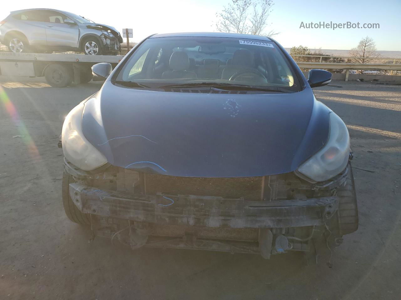 2014 Hyundai Elantra Se Синий vin: KMHDH4AE8EU036851