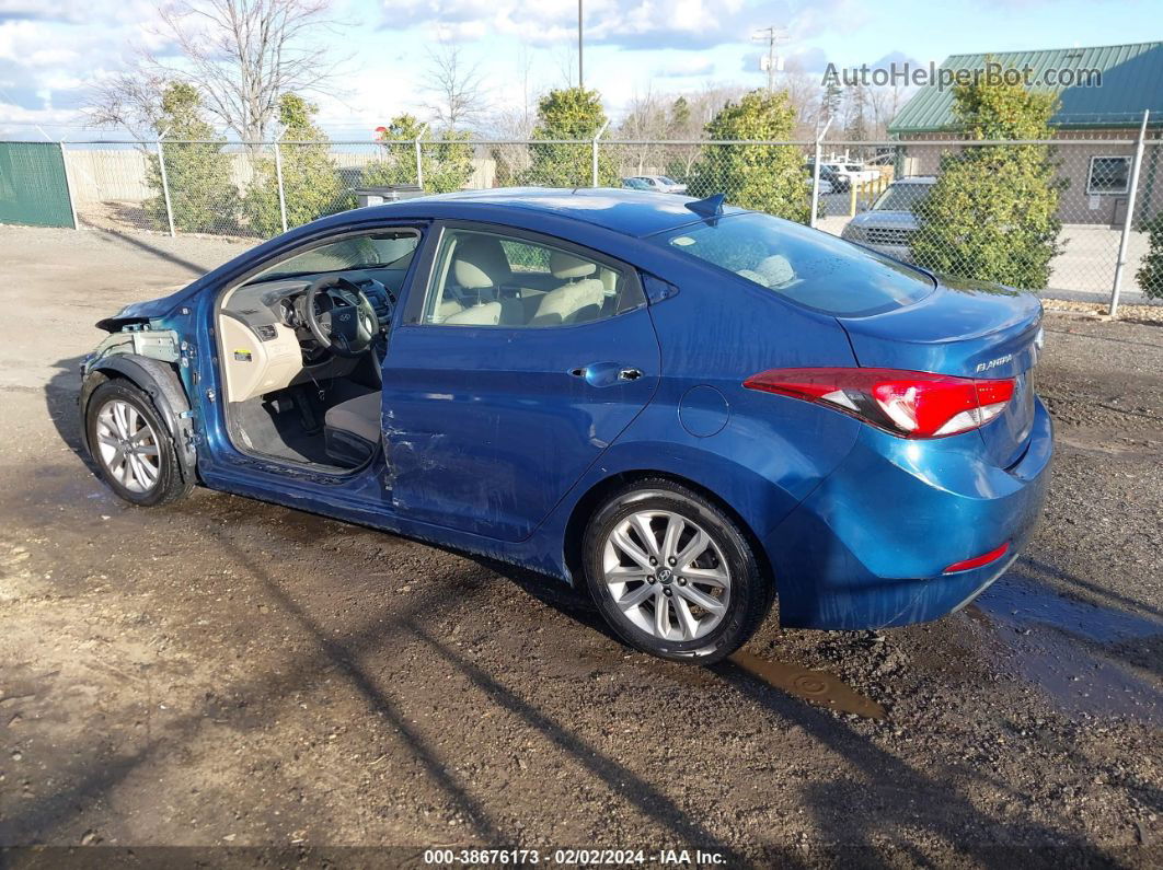 2014 Hyundai Elantra Se (ulsan Plant) Blue vin: KMHDH4AE8EU055237