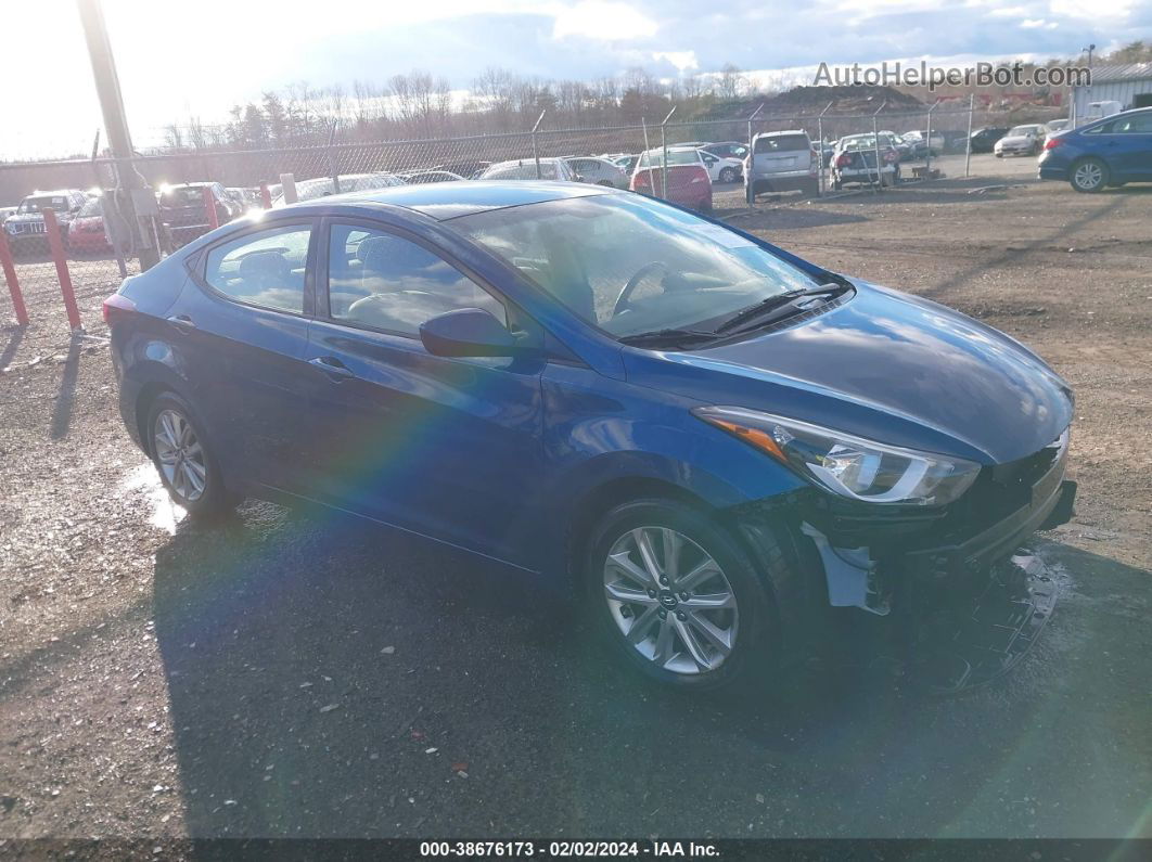 2014 Hyundai Elantra Se (ulsan Plant) Синий vin: KMHDH4AE8EU055237