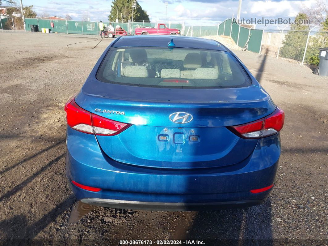 2014 Hyundai Elantra Se (ulsan Plant) Blue vin: KMHDH4AE8EU055237