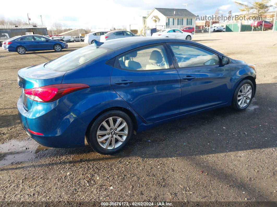 2014 Hyundai Elantra Se (ulsan Plant) Blue vin: KMHDH4AE8EU055237