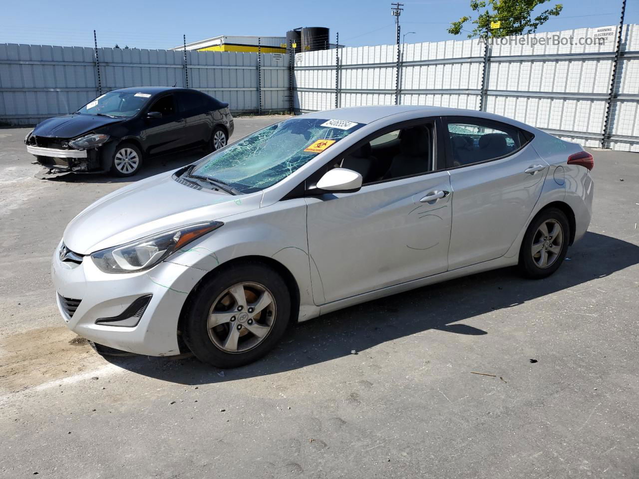 2014 Hyundai Elantra Se Silver vin: KMHDH4AE8EU073026