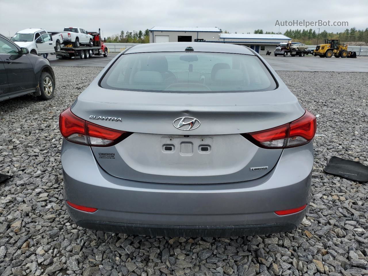 2014 Hyundai Elantra Se Gray vin: KMHDH4AE8EU099562