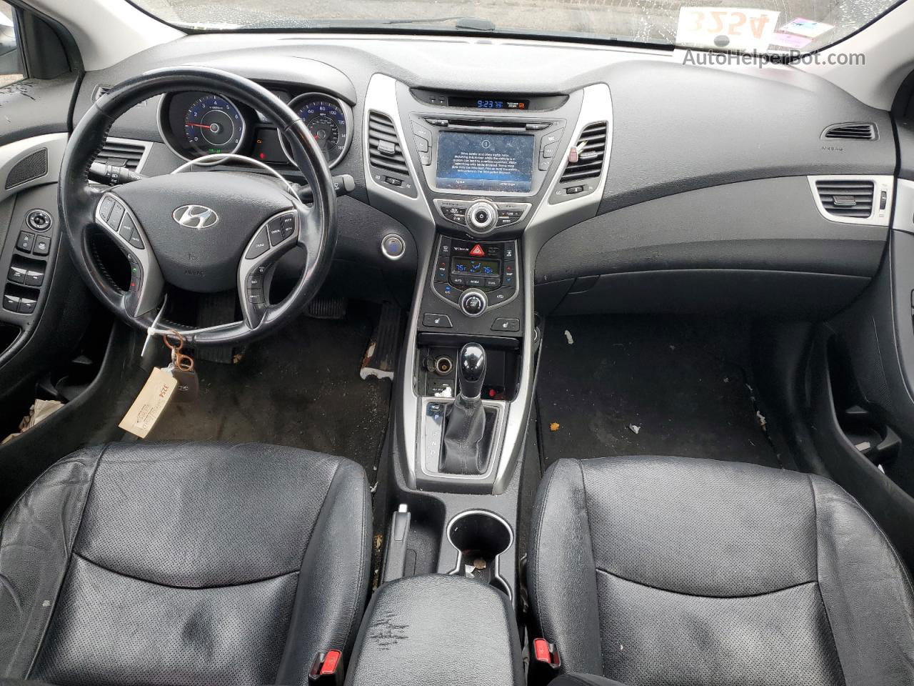 2014 Hyundai Elantra Se Silver vin: KMHDH4AE8EU103027