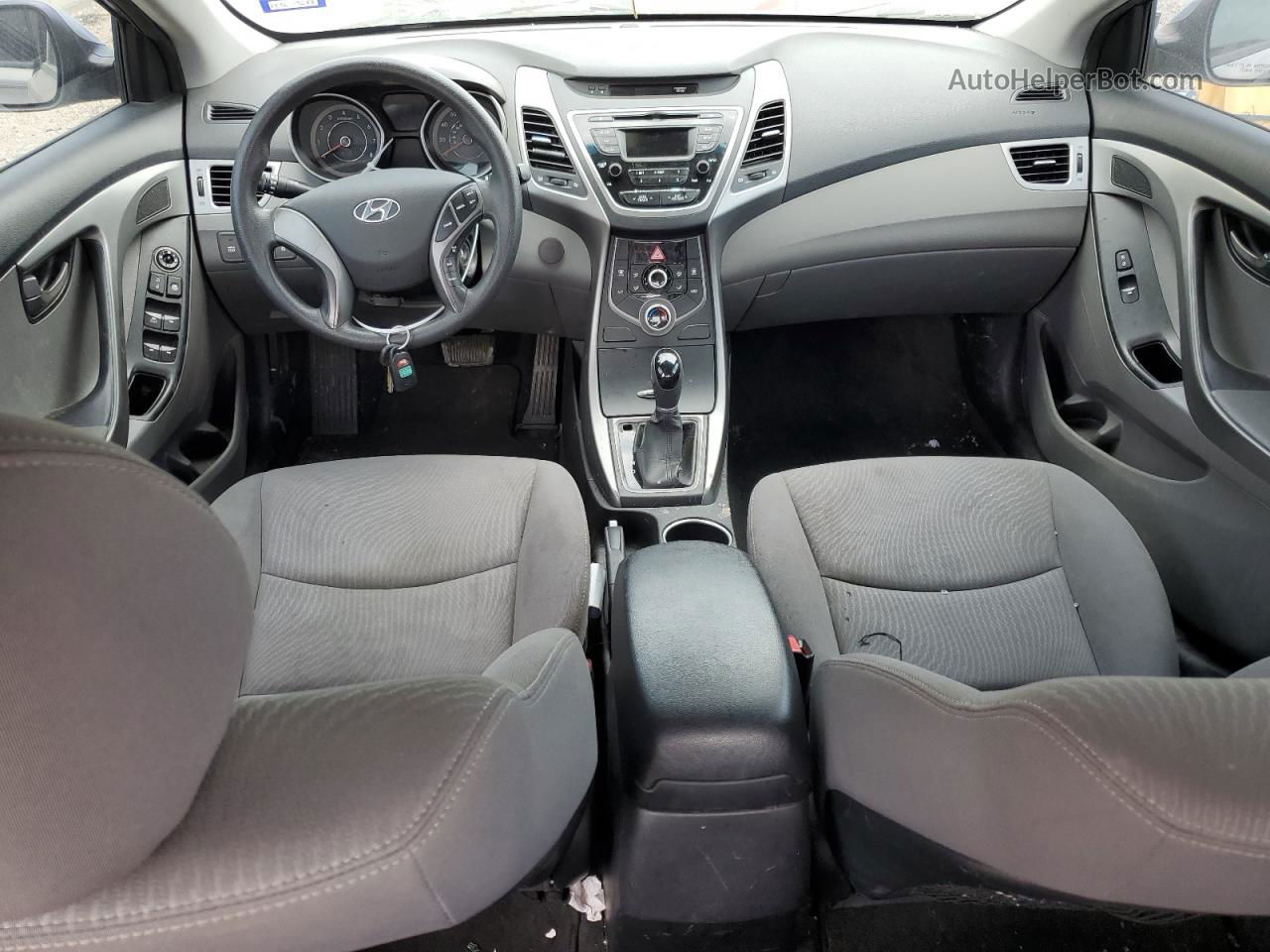 2014 Hyundai Elantra Se Silver vin: KMHDH4AE8EU107143