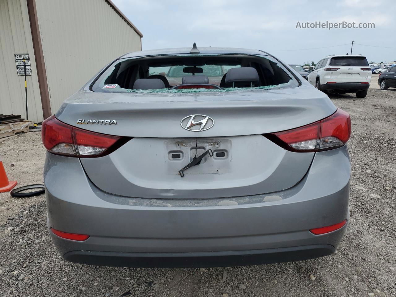 2014 Hyundai Elantra Se Silver vin: KMHDH4AE8EU107143