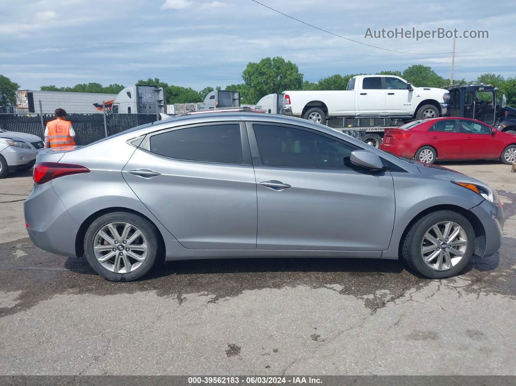 2014 Hyundai Elantra Se Silver vin: KMHDH4AE8EU151109