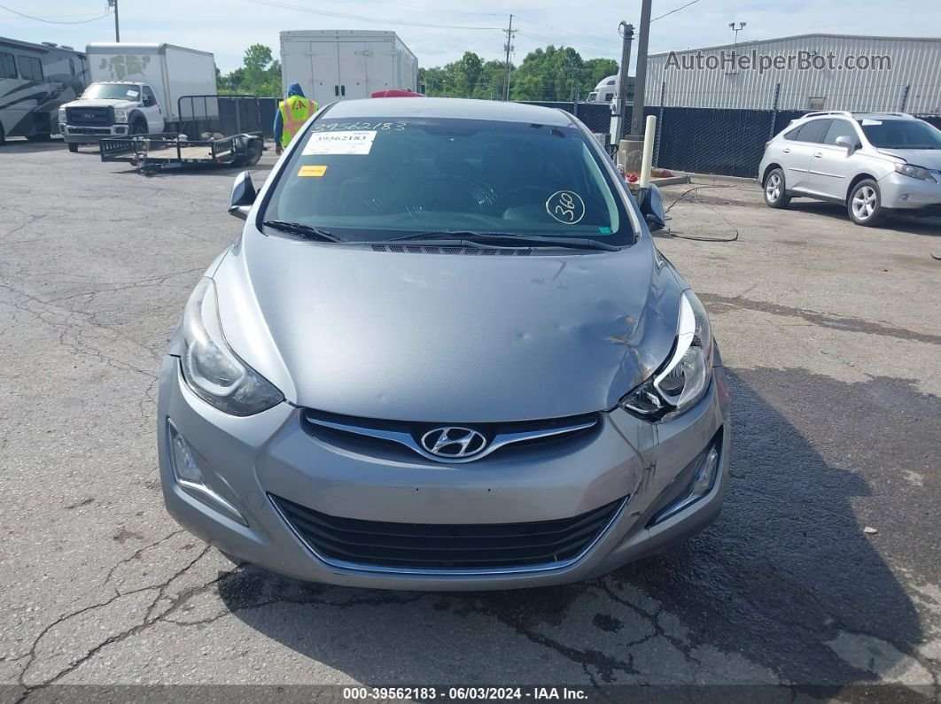 2014 Hyundai Elantra Se Silver vin: KMHDH4AE8EU151109