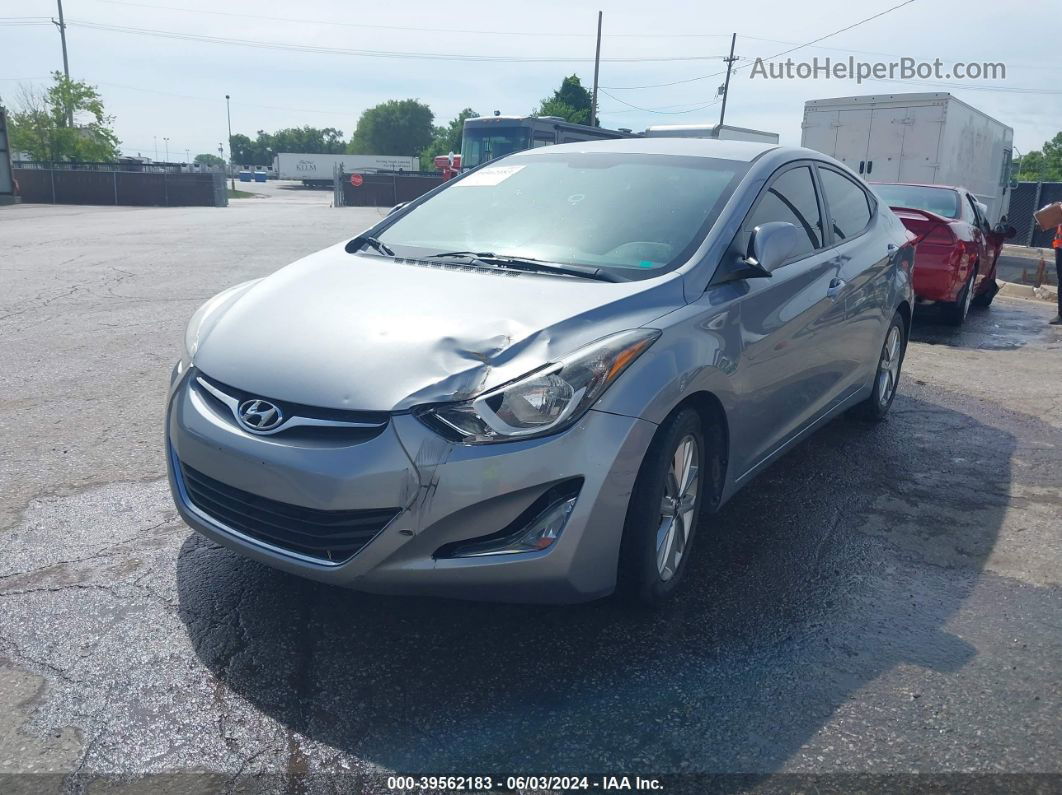 2014 Hyundai Elantra Se Серебряный vin: KMHDH4AE8EU151109