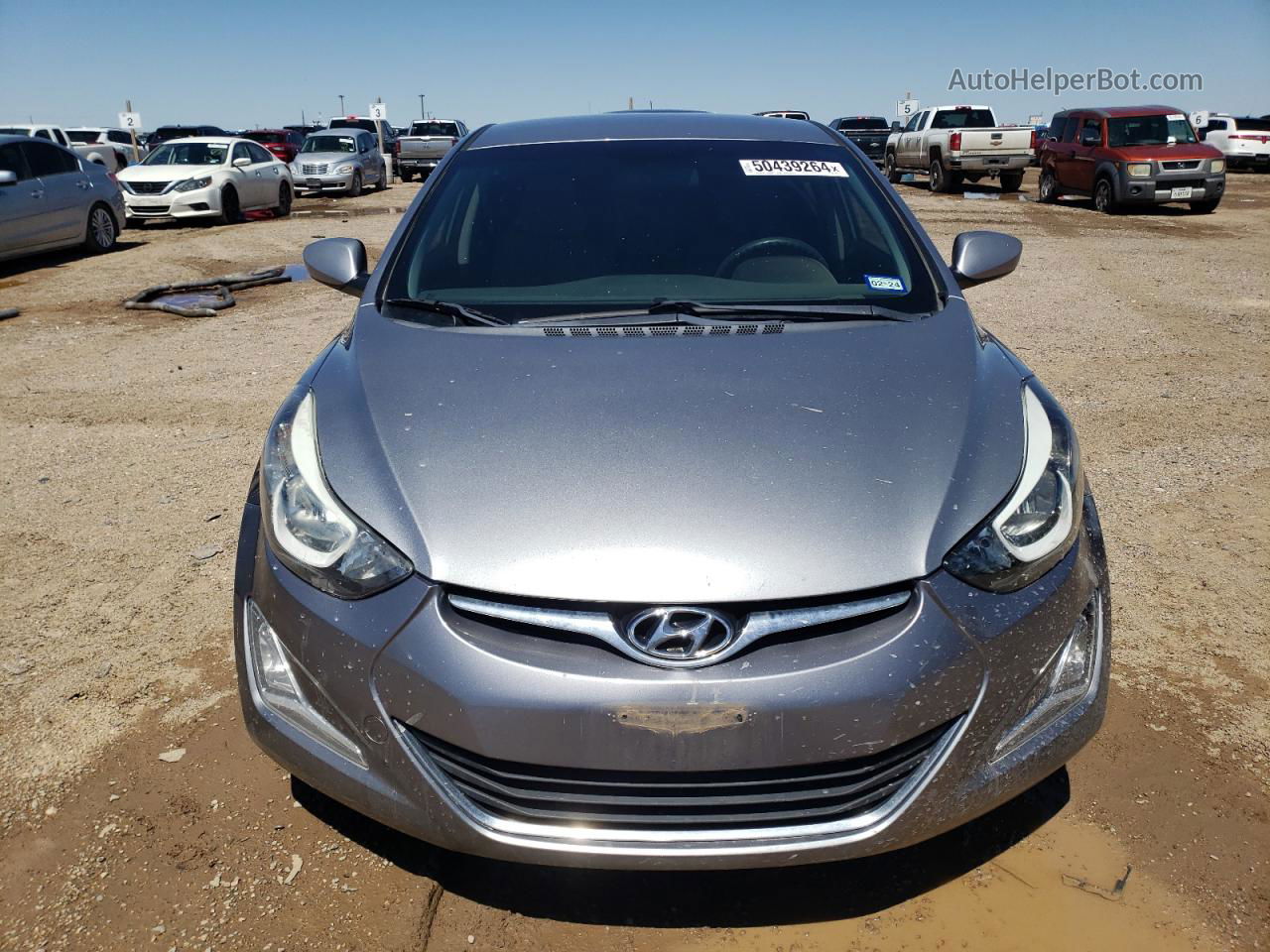 2014 Hyundai Elantra Se Silver vin: KMHDH4AE8EU155922