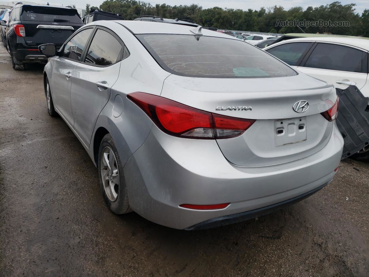 2014 Hyundai Elantra Se Серебряный vin: KMHDH4AE8EU184756