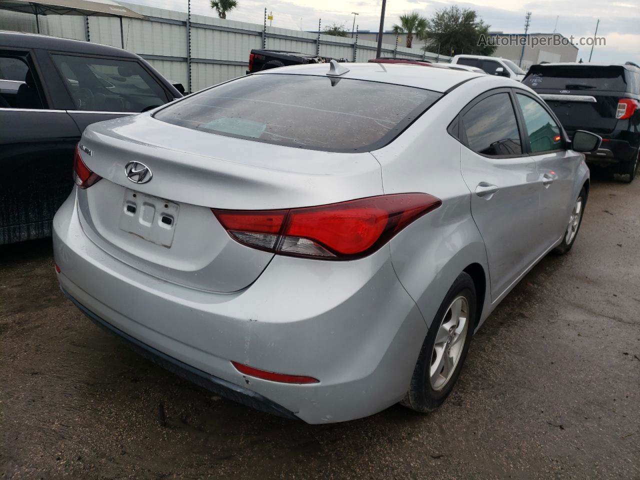 2014 Hyundai Elantra Se Серебряный vin: KMHDH4AE8EU184756